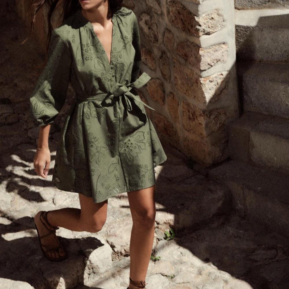 Zara embroidery Dress